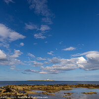 Buy canvas prints of Coquet Island from Amble, Northumberland by Graham Prentice
