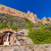 Buy canvas prints of Bamburgh Caste and War Memorial by Graham Prentice