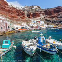 Buy canvas prints of Ammoudi Bay, Oia, Santorini by Graham Prentice