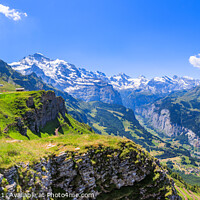 Buy canvas prints of Lauterbrunnen Valley Panorama by Graham Prentice