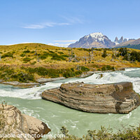Buy canvas prints of Cascada Paine, Torres del Paine National Park, Chi by Graham Prentice