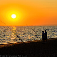 Buy canvas prints of Angling on Chesil Beach, Dorset by Graham Prentice