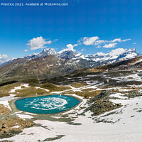 Buy canvas prints of View of Ruinsee from Gornergrat, Switzerland by Graham Prentice