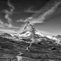 Buy canvas prints of Magnificent Matterhorn in Monochrome by Graham Prentice
