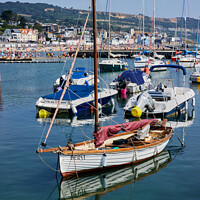 Buy canvas prints of Lyme Regis Boats by Graham Prentice