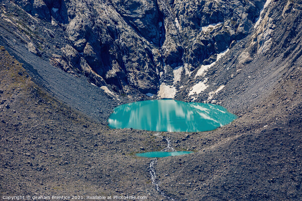 Moraine Glacial Lake, Switzerland Picture Board by Graham Prentice