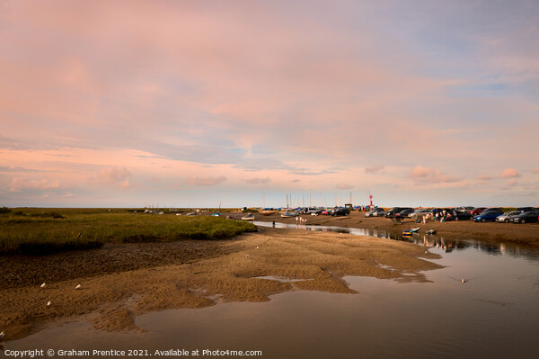 Sunset at Blakeney Picture Board by Graham Prentice