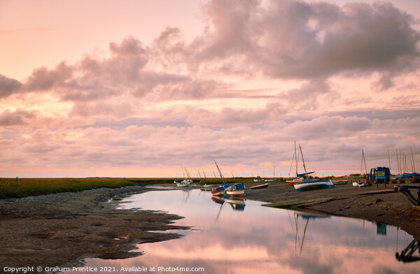 Sunset at Blakeney Picture Board by Graham Prentice
