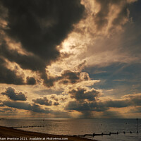 Buy canvas prints of Heacham Stormy Big Sky, Norfolk by Graham Prentice