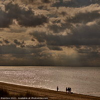 Buy canvas prints of A Walk On The Beach at Heacham by Graham Prentice