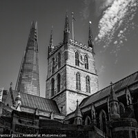 Buy canvas prints of Southwark Cathedral and The Shard by Graham Prentice