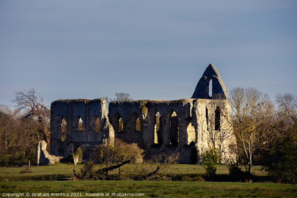 Newark Priory in Late Afternoon Light Picture Board by Graham Prentice