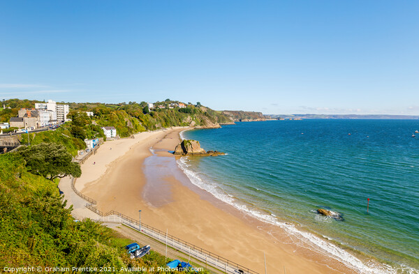 Tenby North Beach Picture Board by Graham Prentice