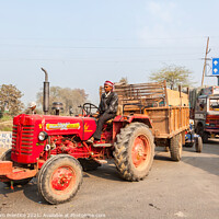 Buy canvas prints of Mahindra 475 DI tractor in India by Graham Prentice