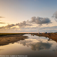 Buy canvas prints of Evening Light over the River Glaven at Blakeney, N by Graham Prentice