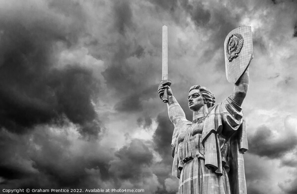Motherland Monument, Kiev, Ukraine Picture Board by Graham Prentice