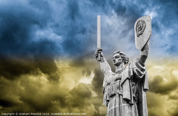 Motherland Monument, Kiev, Ukraine Picture Board by Graham Prentice