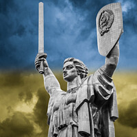 Buy canvas prints of Motherland Monument, Kiev, Ukraine by Graham Prentice