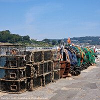 Buy canvas prints of Lyme Regis Lobster Pots by Graham Prentice