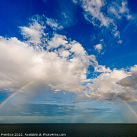 Buy canvas prints of Rainbow over Tonle Sap Lake, Cambodia by Graham Prentice