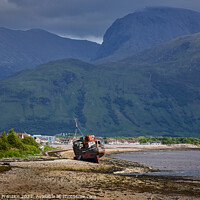 Buy canvas prints of Shipwreck on the Shore of Loch Linhe by Graham Prentice