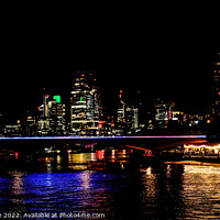 Buy canvas prints of London Night Panorama by Graham Prentice