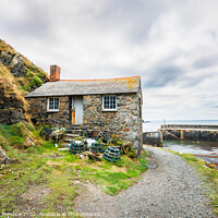 Buy canvas prints of Harbour Cottage, Mullion Cove, Cornwall by Graham Prentice
