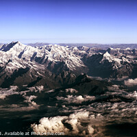 Buy canvas prints of Himalayas Range Panorama with Mount Everest by Graham Prentice
