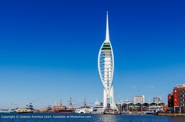 Portsmouth Harbour and Spinnaker Tower Picture Board by Graham Prentice