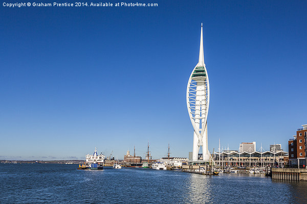 Spinnaker Tower and Portsmouth Harbour Picture Board by Graham Prentice