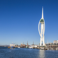 Buy canvas prints of Spinnaker Tower and Portsmouth Harbour by Graham Prentice