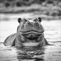 Buy canvas prints of Hippo by Graham Prentice