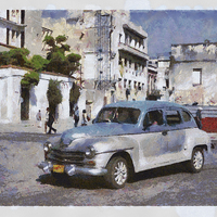 Buy canvas prints of Havana Car by Graham Prentice