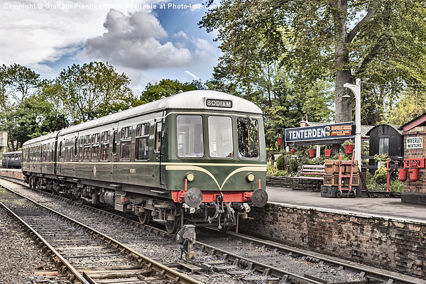 Bodiam Train At Tenterden Station Picture Board by Graham Prentice