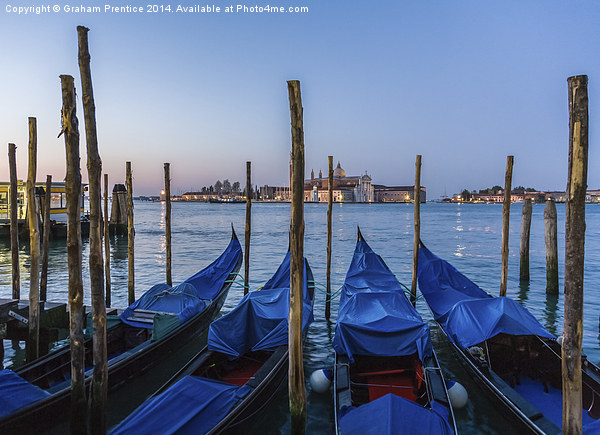 Gondolas in Venice Picture Board by Graham Prentice