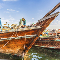 Buy canvas prints of Prow of Arab Dhow by Graham Prentice