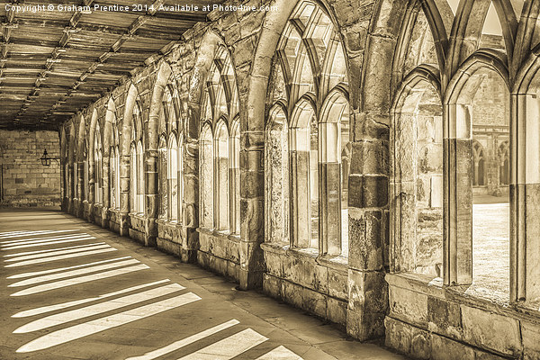 Cloister, Durham Cathedral Picture Board by Graham Prentice
