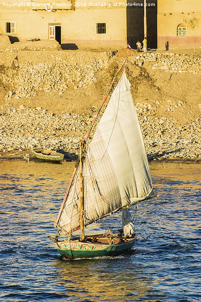 Felucca on River Nile, Egypt Picture Board by Graham Prentice