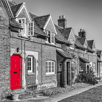 Buy canvas prints of Cottage With Red Door by Graham Prentice