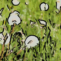 Buy canvas prints of Abstract Dandelion Field by Graham Prentice