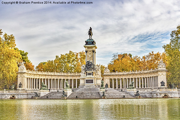 Retiro Park - Monument of Alfonso XII, Madrid Picture Board by Graham Prentice