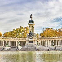 Buy canvas prints of Retiro Park - Monument of Alfonso XII, Madrid by Graham Prentice