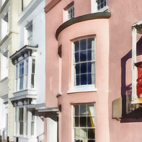 Buy canvas prints of Pink Cottage in Grand Parade, Portsmouth by Graham Prentice