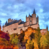 Buy canvas prints of Alcázar of Segovia by Graham Prentice