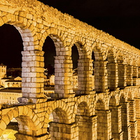 Buy canvas prints of Aqueduct of Segovia by Graham Prentice