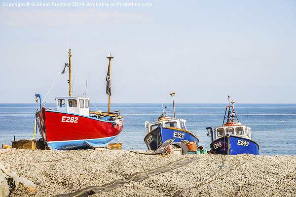 Colourful Fishing Boats Picture Board by Graham Prentice