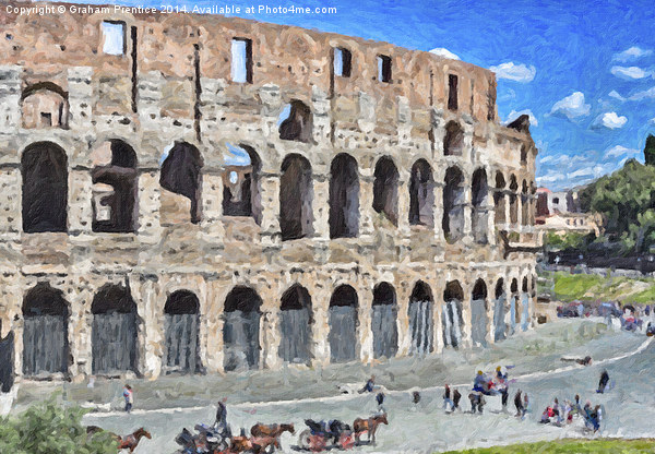 Colosseum, Rome Picture Board by Graham Prentice