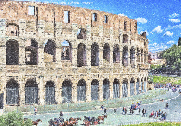 Colosseum, Rome Picture Board by Graham Prentice