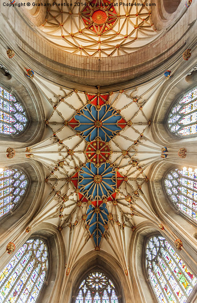 Tewkesbury Abbey Ceiling Picture Board by Graham Prentice
