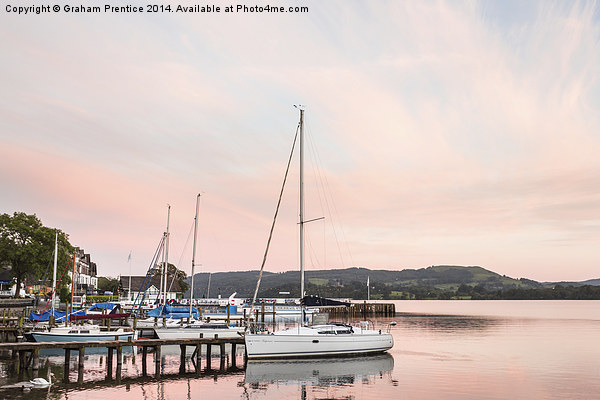 Ambleside Pier at Sunset Picture Board by Graham Prentice